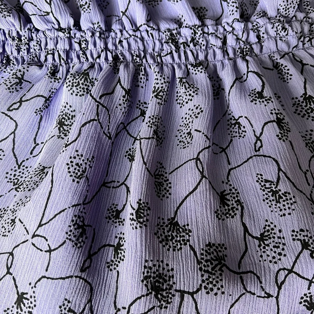 Purple Ruffle Blouse - Picture 2 of 3